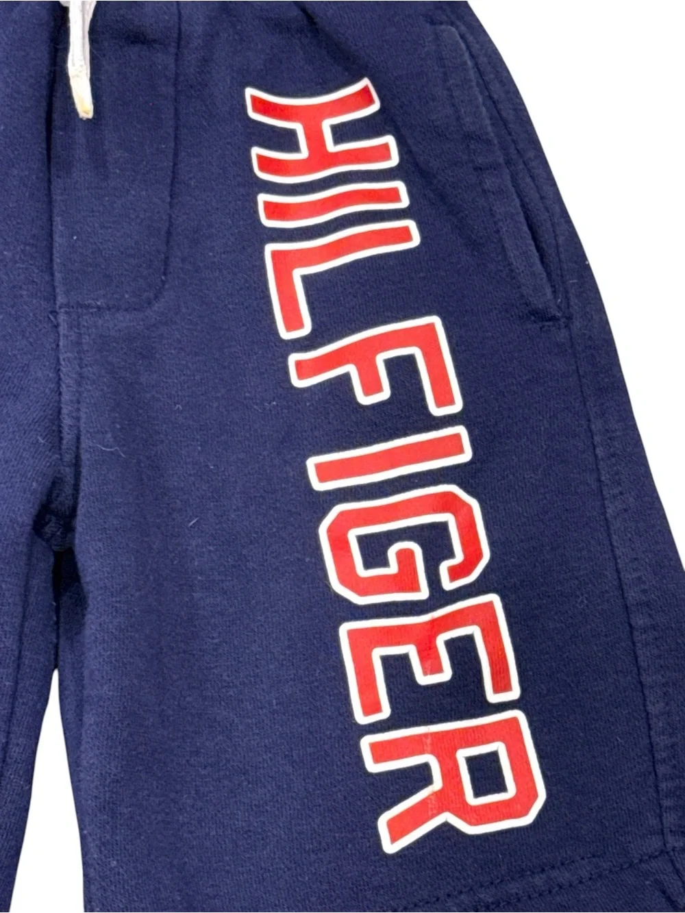 Tommy Hilfiger Boys Navy Sweat Shorts Fleece Logo Kids Toddler Size S 5T